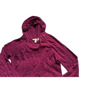 I’m In Love With Derek Maroon Y2K Hoodie Sweatshirt Knit Pullover Size L